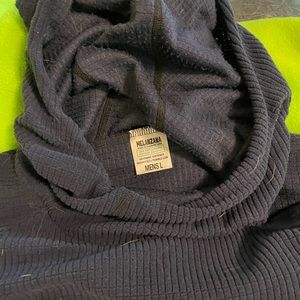 Mens Large micro grid Melanzana hoodie